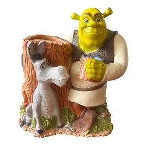 Shrek & Donkey Collectible DIXIE CUP Holder Dispenser 2004 DREAMWORKS  3 ounce
